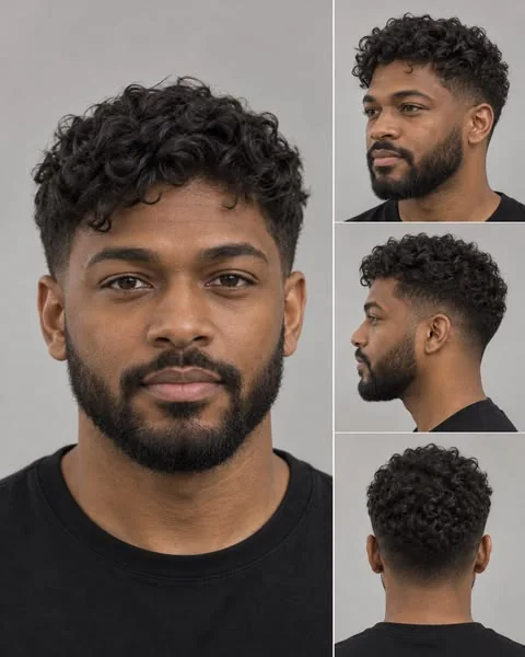 corte de cabelo masculino cacheado — ideia 2
