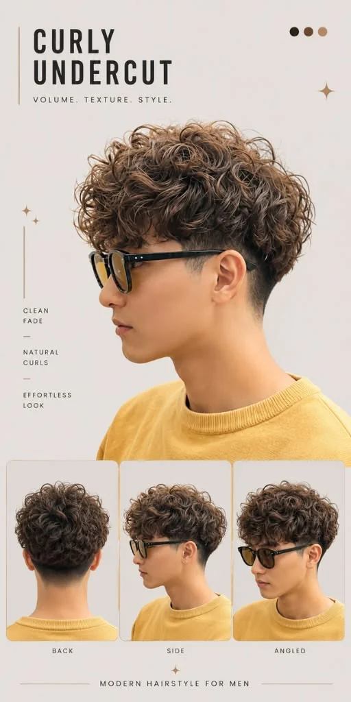corte de cabelo masculino cacheado — ideia 6