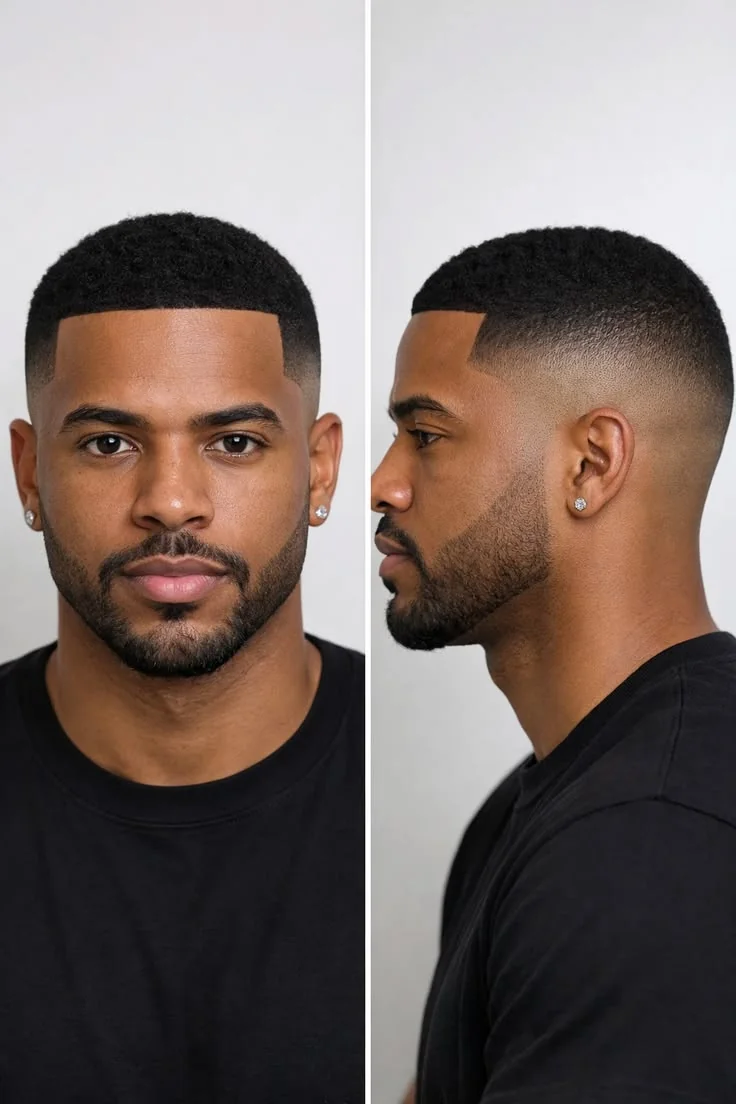 Degradê baixo (low fade) — corte degradê masculino, exemplo 1