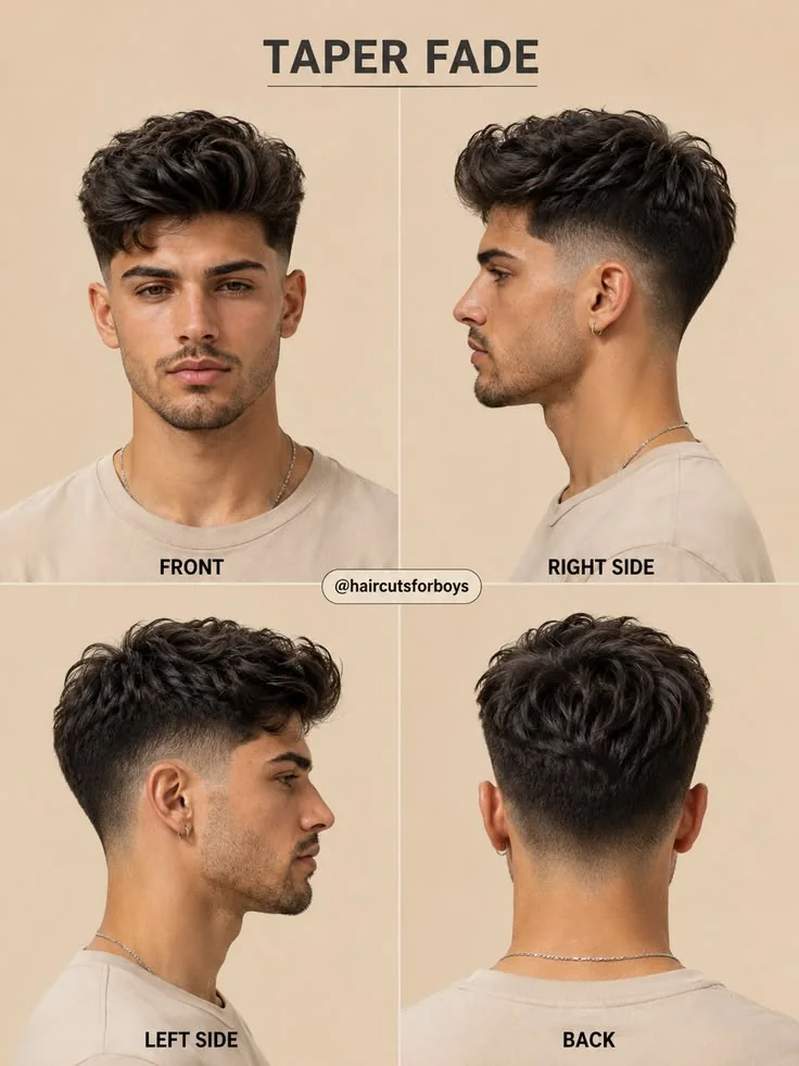 Degradê baixo (low fade) — corte degradê masculino, exemplo 3