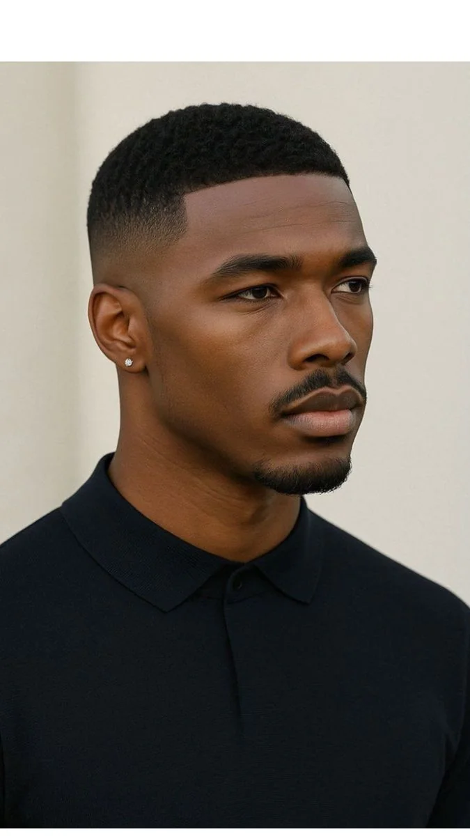 Degradê baixo (low fade) — corte degradê masculino, exemplo 7
