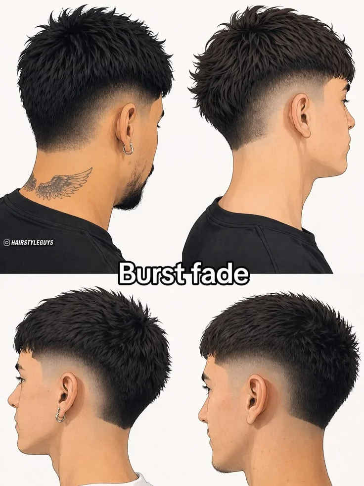 Degradê baixo (low fade) — corte degradê masculino, exemplo 8