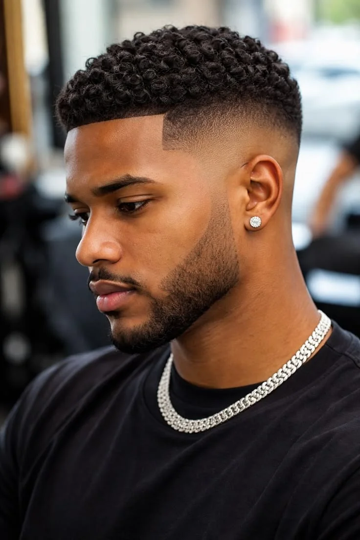 Degradê baixo (low fade) — corte degradê masculino, exemplo 9