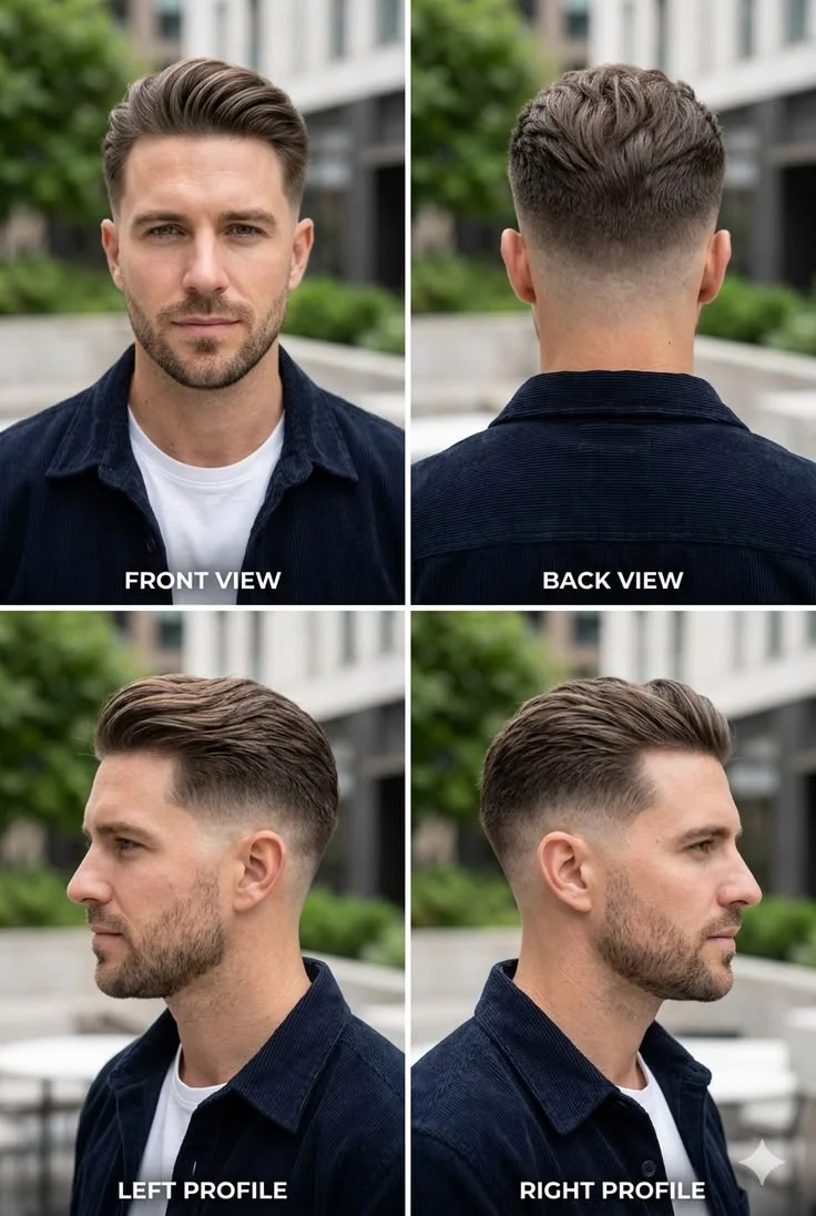 Degradê baixo (low fade) — corte degradê masculino, exemplo 12