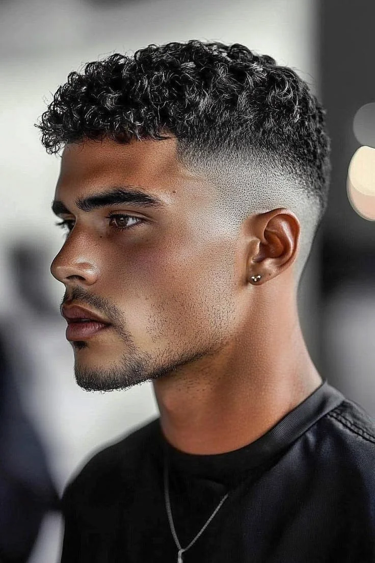 Degradê alto (high fade) — corte degradê masculino, exemplo 5