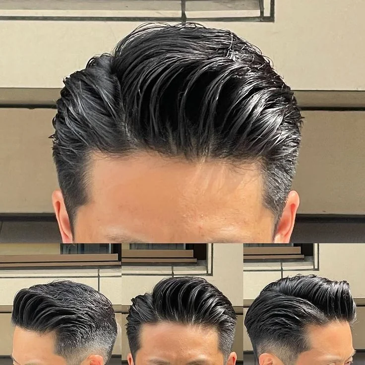 Side part clássico — corte old money masculino, exemplo 2