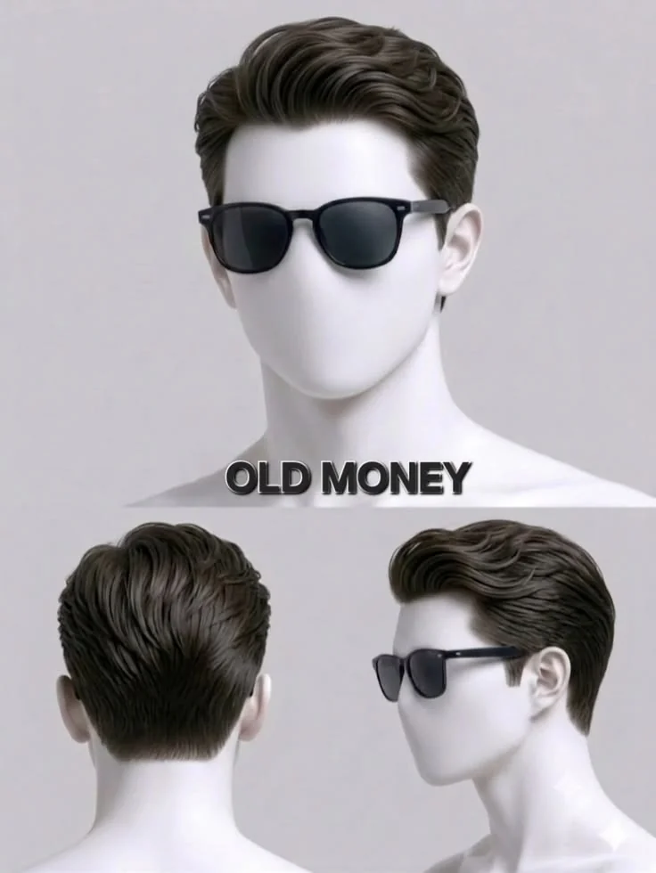 Side part clássico — corte old money masculino, exemplo 4