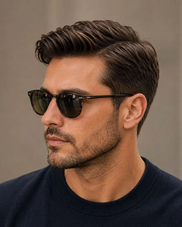Old money baixo: a versão mais discreta — corte old money masculino, exemplo 1