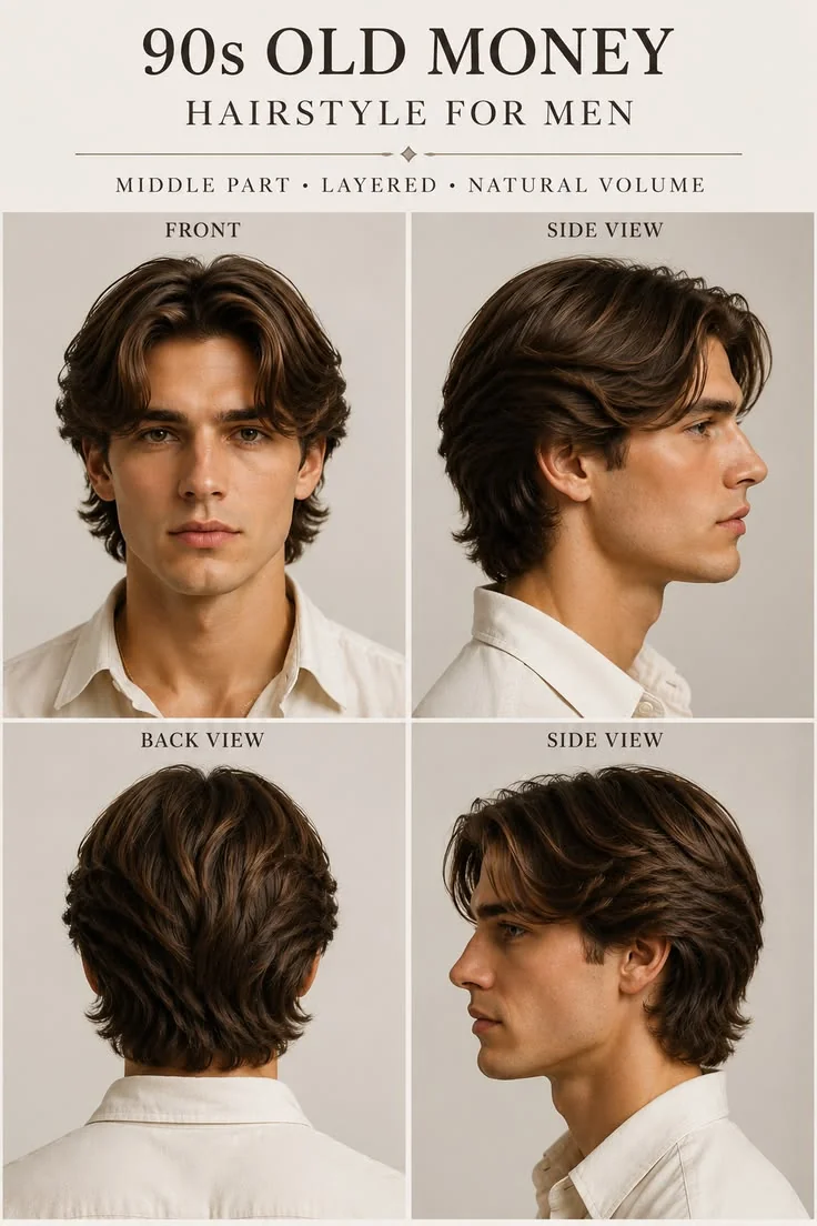 Old money baixo: a versão mais discreta — corte old money masculino, exemplo 9