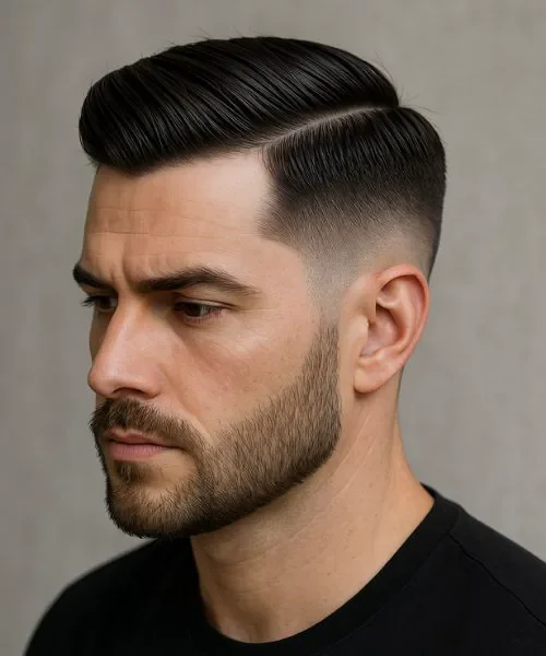 Social com risca: o clássico do escritório — corte de cabelo masculino, exemplo 8