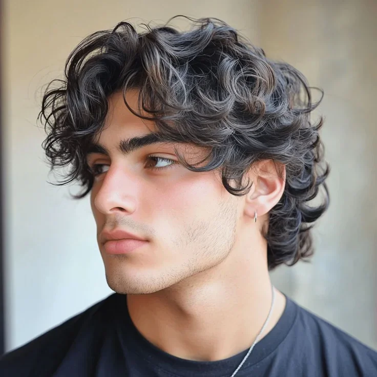 Cabelo médio texturizado: o despojado sofisticado — corte de cabelo masculino, exemplo 2
