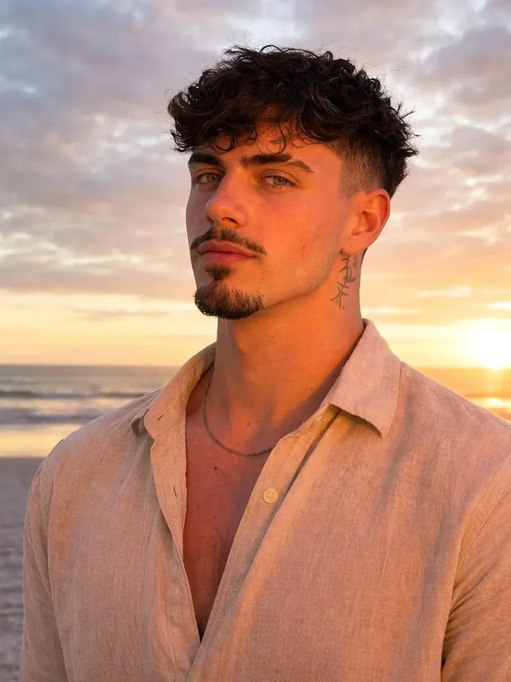 Cabelo médio texturizado: o despojado sofisticado — corte de cabelo masculino, exemplo 3