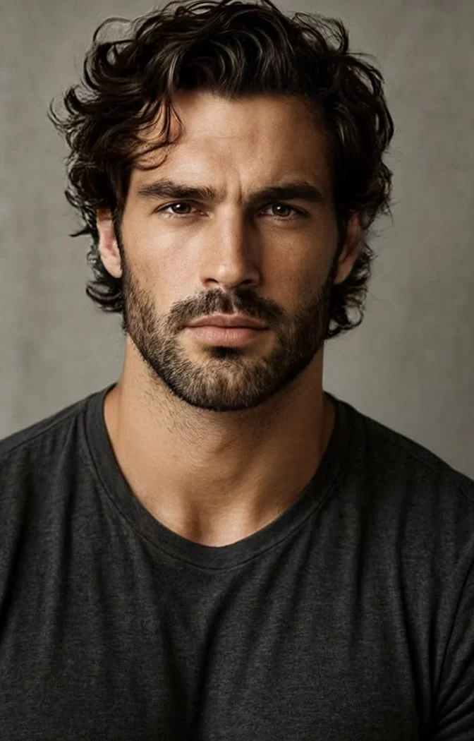 Cabelo médio texturizado: o despojado sofisticado — corte de cabelo masculino, exemplo 8
