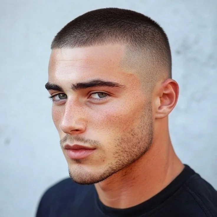 Militar e buzz cut: a praticidade radical — corte de cabelo masculino, exemplo 10