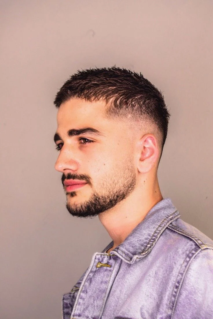 Costeleta curta — costeletas masculinas, exemplo 2