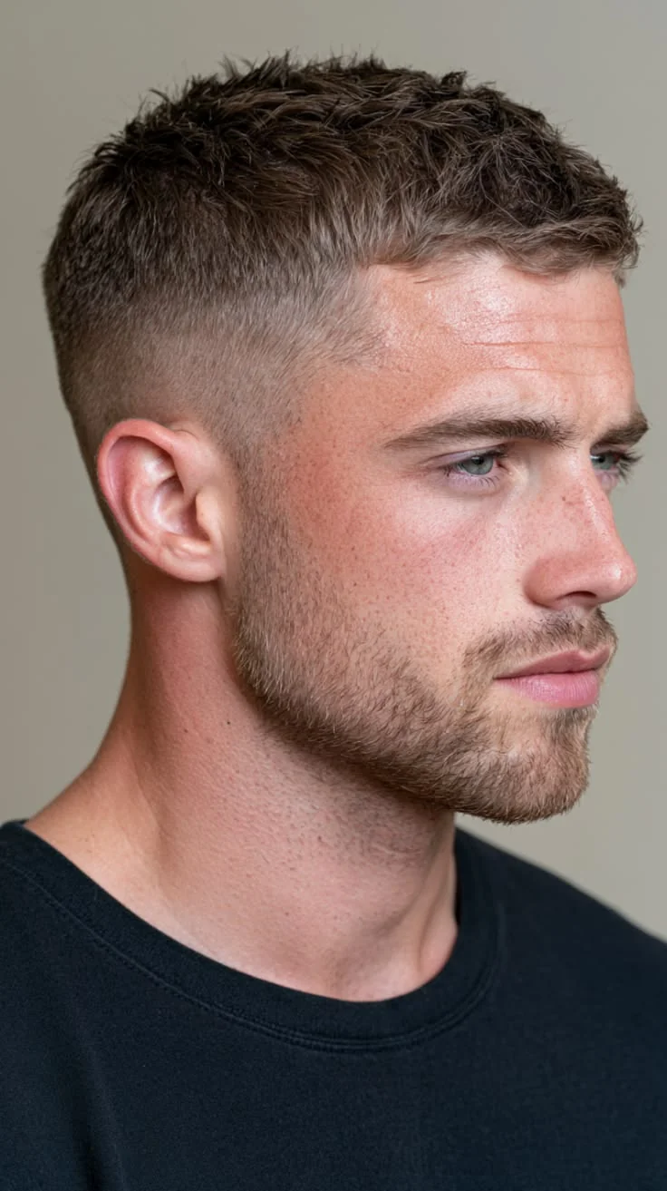Costeleta curta — costeletas masculinas, exemplo 5