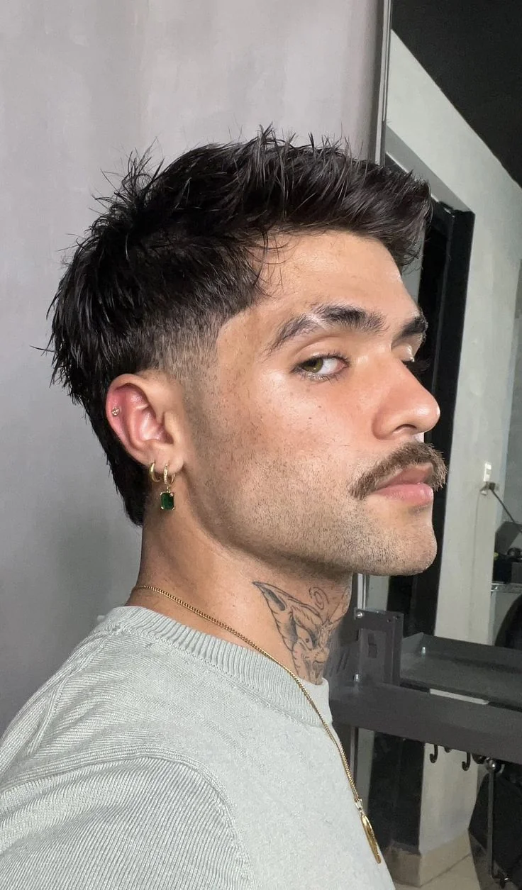 Costeleta curta — costeletas masculinas, exemplo 6