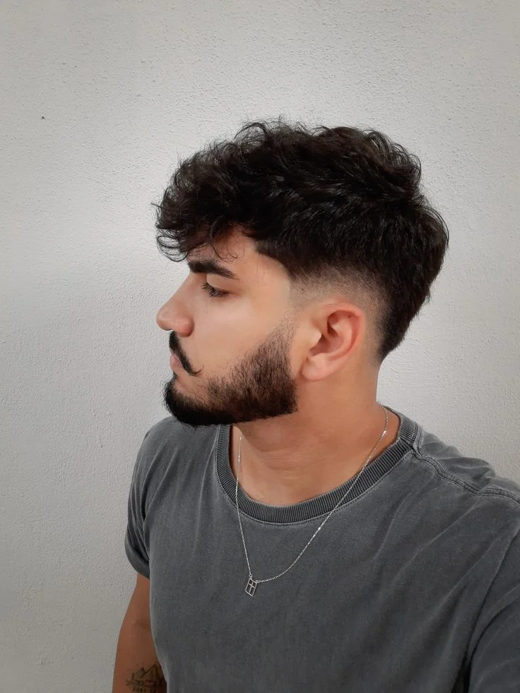 Costeleta curta — costeletas masculinas, exemplo 12