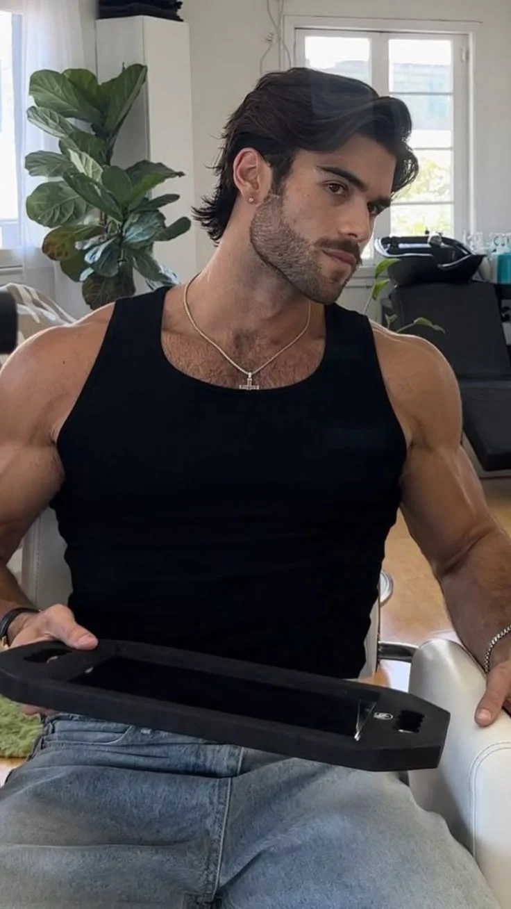 Costeleta longa — costeletas masculinas, exemplo 5