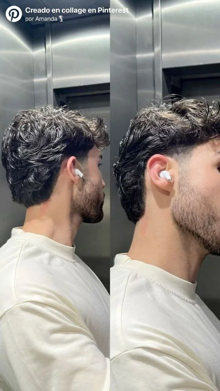 Costeleta longa — costeletas masculinas, exemplo 7