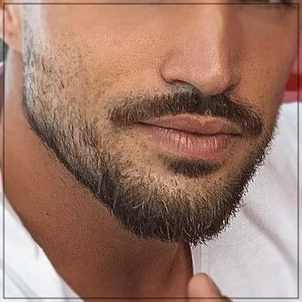 Costeleta clássica de contorno — costeletas masculinas, exemplo 6