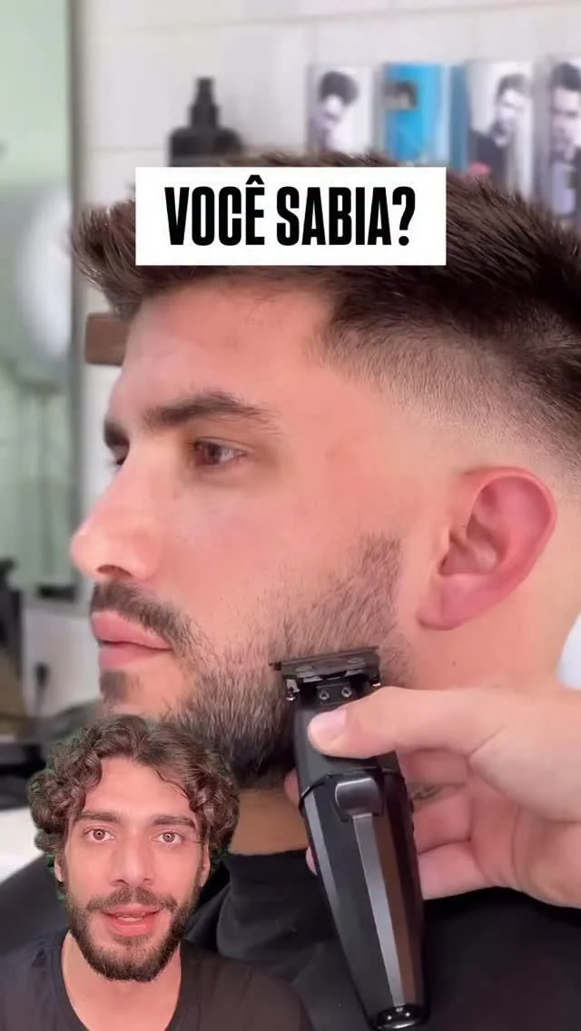 Costeleta clássica de contorno — costeletas masculinas, exemplo 12