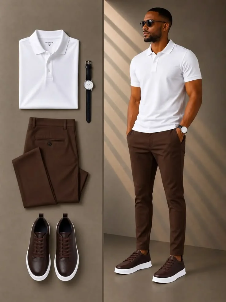 look esporte fino masculino — ideia 1