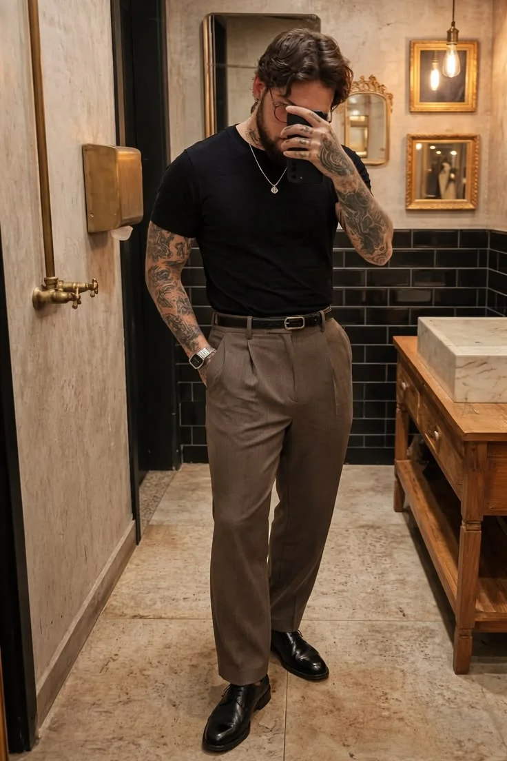 look esporte fino masculino — ideia 1