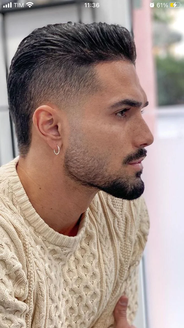 Low fade com barba — low fade masculino, exemplo 7