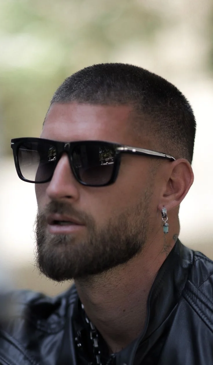 Low fade com barba — low fade masculino, exemplo 11