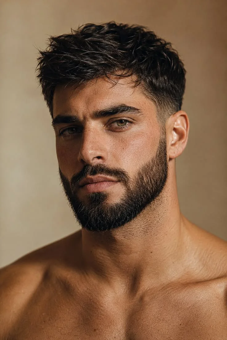 Low fade com barba — low fade masculino, exemplo 12